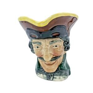 Vintage Royal Doulton Dick Turpin 3 1/4" Tall A Mark Toby Jug